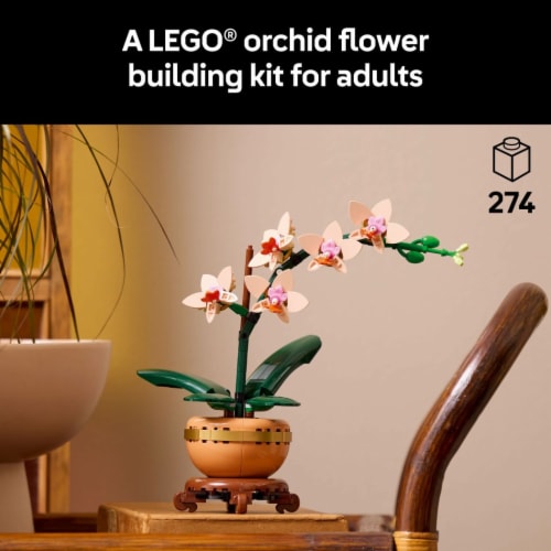 LEGO Botanicals Mini Orchid Building Set for Adults 10343 Perspective: back