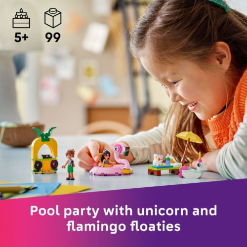 LEGO Friends Unicorn & Flamingo Pool Party 42658 Perspective: back