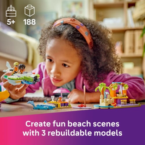LEGO Friends Creative Beach and Travel Suitcase Toy Building Set 42672 Perspective: back