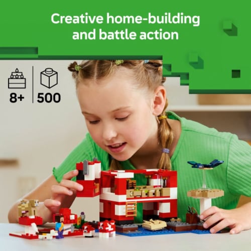 LEGO Minecraft The Mooshroom House Building Toy 21270 Perspective: back