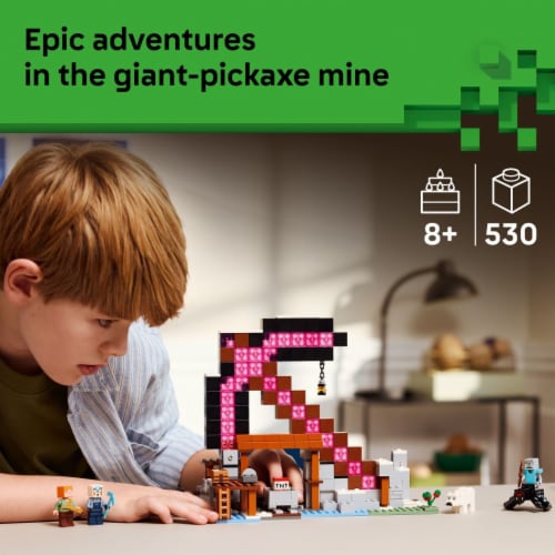 LEGO Minecraft The Pickaxe Mine Kids Toy 21277 Perspective: back