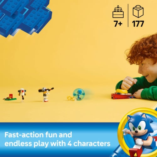 LEGO Sonic the Hedgehog: Sonic's Campfire Clash Building Toy 77001 Perspective: back