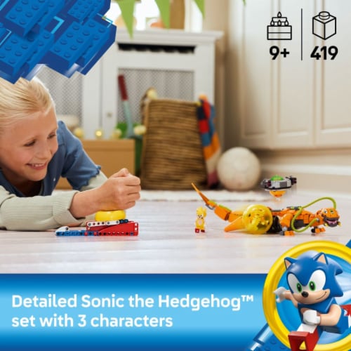 LEGO Sonic the Hedgehog Super Shadow vs. Biolizard Building Toy for Kids 77003 Perspective: back