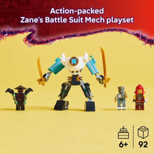 LEGO NINJAGO Zane's Battle Suit Mech Ninja Toy 71827 Perspective: back