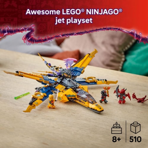 LEGO NINJAGO Ras and Arin's Super Storm Jet Building Toy 71833 Perspective: back