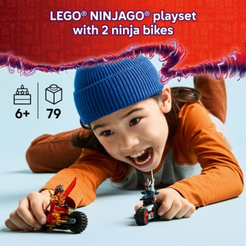 LEGO NINJAGO Kai's Motorcycle Speed Race Kids Toy 71838 Perspective: back