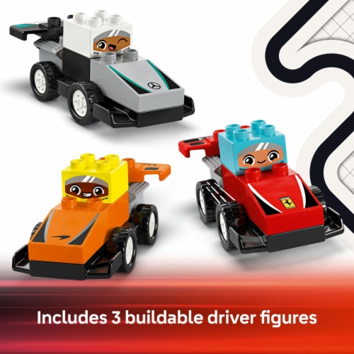 LEGO® F1® Team Race Cars & Drivers Racetrack Perspective: back