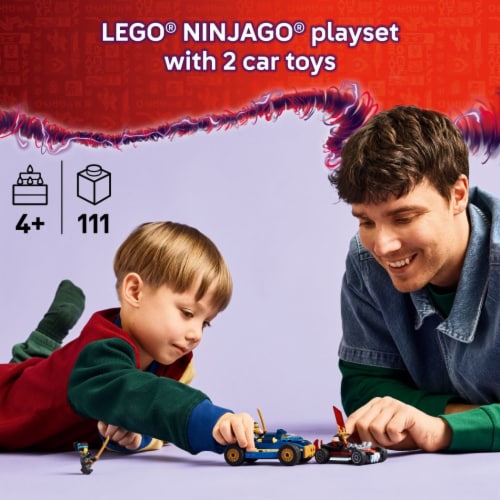 LEGO NINJAGO Rogue vs. Drix Race Car Duel 71840 Perspective: back