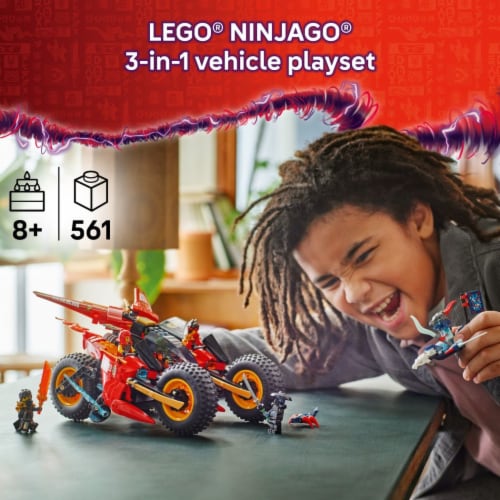 LEGO NINJAGO Ninja Combat Vehicle Building Toy 71844 Perspective: back