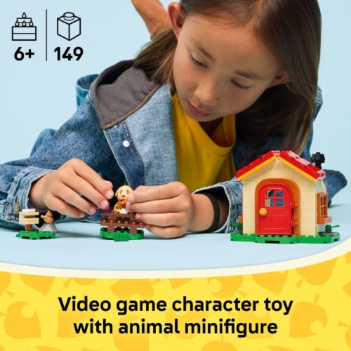 LEGO Animal Crossing Goldie’s Cozy House Kids Toy 77058 Perspective: back