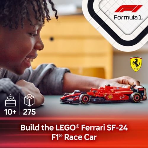 LEGO® Speed Champions Ferrari SF-24 F1 Race Car Toy 77242 Building Set Perspective: back