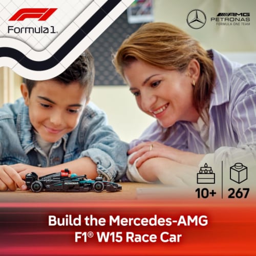 LEGO® Speed Champions Mercedes-AMG F1 W15 Race Car 77244 Building Set Perspective: back