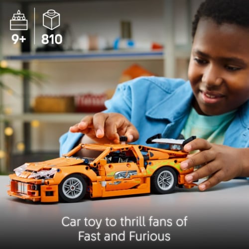 LEGO® Technic Fast and Furious Toyota Supra MK4 Toy Car 42204 Building Set Perspective: back