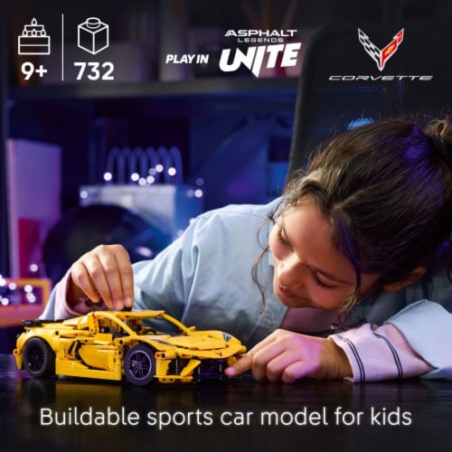 LEGO® Technic Chevrolet Corvette Stingray Toy Car 42205 Building Set Perspective: back