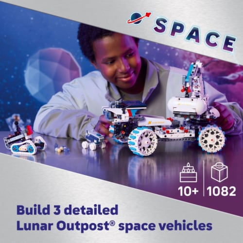 LEGO Technic Lunar Outpost Moon Rover Space Vehicle 42211 Perspective: back