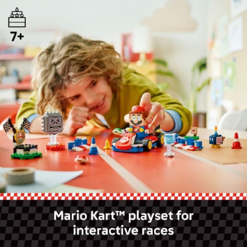 LEGO Super Mario: Mario Kart – Interactive LEGO Mario & Standard Kart 72043 Perspective: back