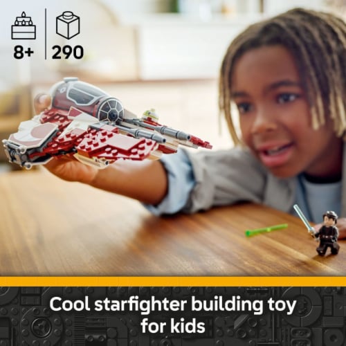 LEGO Star Wars: The Clone Wars Ahsoka's Jedi Interceptor Spaceship Building Toy 75401 Perspective: back