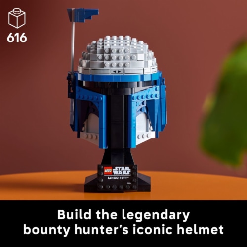 LEGO Star Wars Jango Fett Helmet DIY Model Kit 75408 Perspective: back