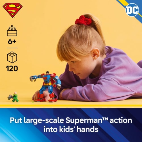 LEGO DC Superman Mech vs. Lex Luthor Building Toy 76302 Perspective: back