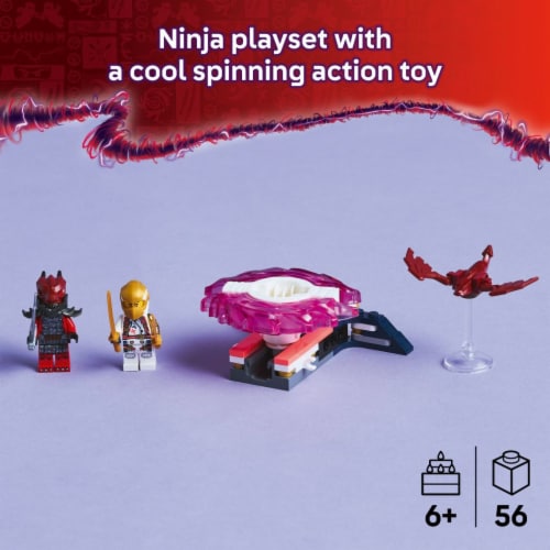 LEGO NINJAGO Sora's Dragon Spinjitzu Spinner Building Toy 71824 Perspective: back