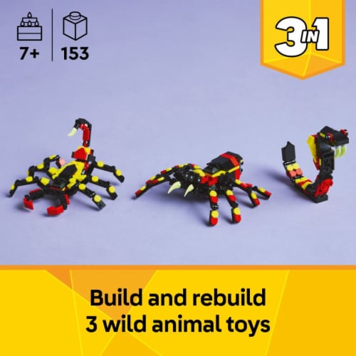 LEGO Creator 3 in 1 Wild Animals Surprising Spider Building Toy 31159 Perspective: back