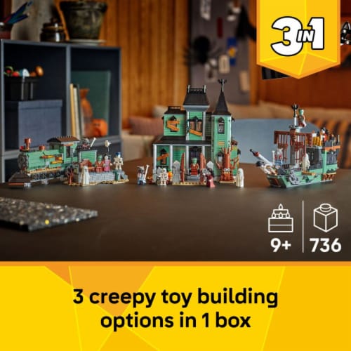 LEGO Creator 3 in 1 Haunted Mansion Building Toy 31167 Perspective: back