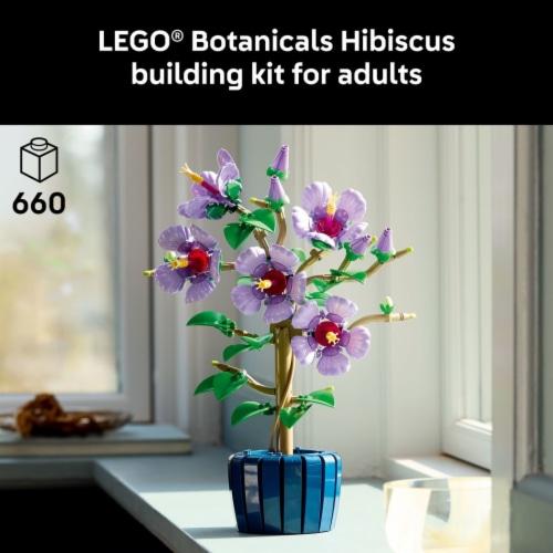 LEGO Botanicals Hibiscus Flower Building Set 10372 Perspective: back