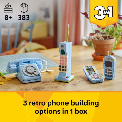LEGO Creator 3 in 1 Retro Telephone Kids Toy 31174 Perspective: back