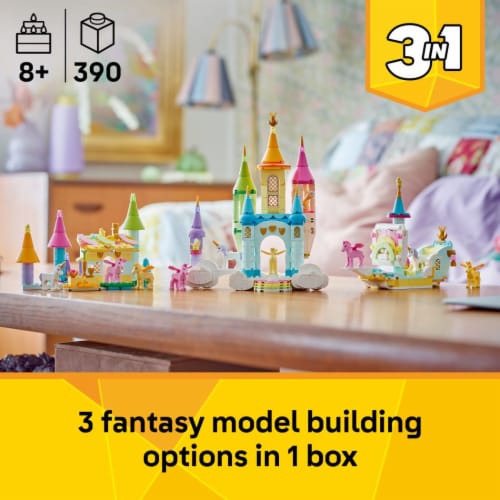 LEGO Creator 3 in 1 Unicorn Castle Building Toy 31175 Perspective: back