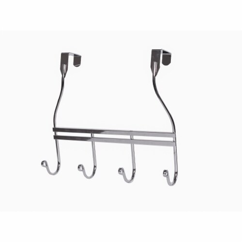 Elegant Home Fashions Bathroom Shower Hanger Hooks Towel Rack Chrome ESC-020 Perspective: back