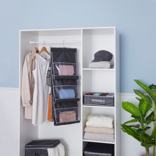 Elegant Home Fashions Hanging Handbag Organizer Storage 2 Sides 6