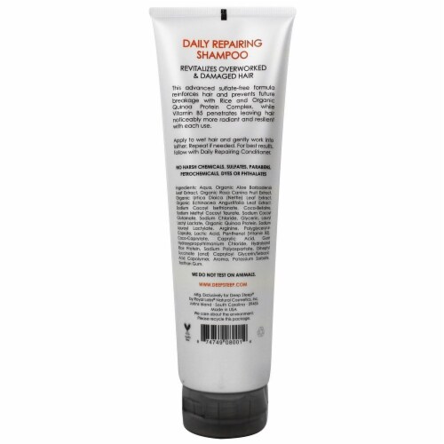Deep Steep Daily Repairing Shampoo For Color Treated Hair Perspective: back