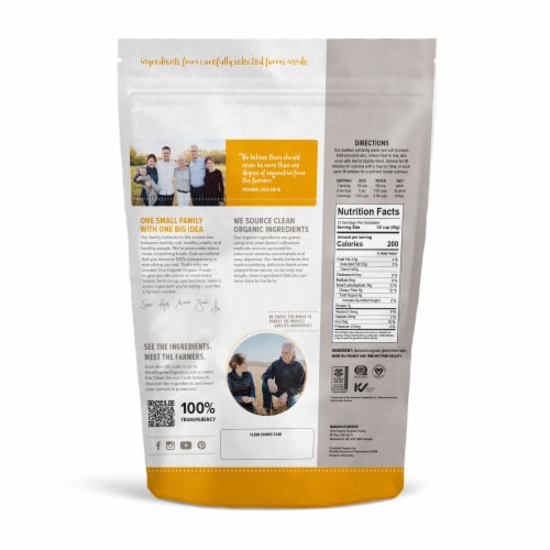 One Degree Organic Foods Oats Sprouted Rolled Organic (24 Ounce) Perspective: back