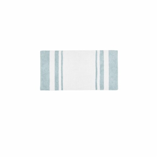 Madison Park MP72-1544 Spa Cotton Bath Rug, 27 x 45 , Aqua Perspective: back