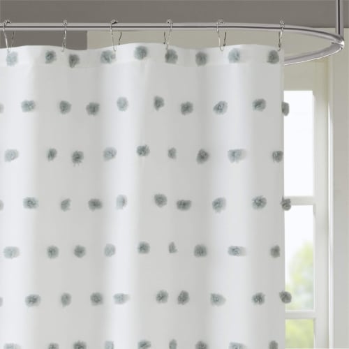 Sophie Shower Curtain White 72x72 Perspective: back