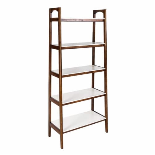 Parker Bookcase Pecan/Cream White See below Perspective: back