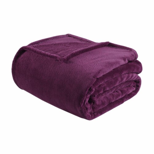 Microlight Plush Blanket Purple Full Queen Full Queen Smith s Food and Drug