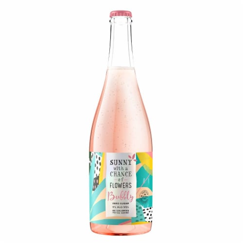 Sunny with a Chance of Flowers Bubbly Rosé Perspective: back