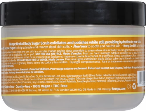 Hempz® Original Herbal Body Scrub Perspective: back