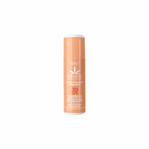 Sweet Pineapple & Honey Melon Ultimate Hydration Herbal Lip Balm SPF 30 Perspective: back