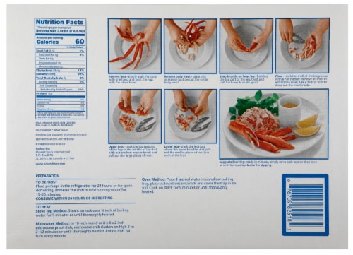 Ocean Choice Cooked Snow Crab Clusters Perspective: back