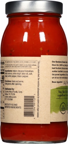 Cucina Antica® Tomato Basil Sauce Perspective: back