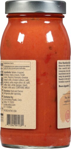 Cucina Antica® La Vodka Premium Cooking Sauce Perspective: back