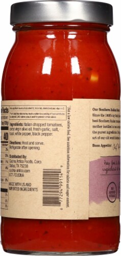 Cucina Antica® Garlic Marinara Sauce Perspective: back