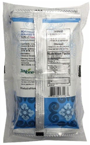 JayOne Roasted And Seasoned Seaweed Snack Perspective: back
