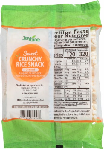 JayOne Sweet Crunchy Rice Snack Perspective: back