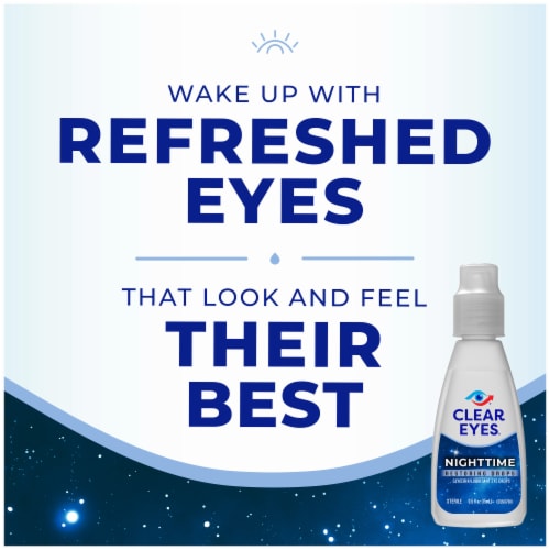 Clear Eyes Lubricant Nighttime Restoring Drops Eye Drops Perspective: back