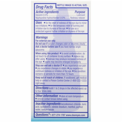 Clear Eyes Cooling Comfort Redness Relief Eye Drops Perspective: back