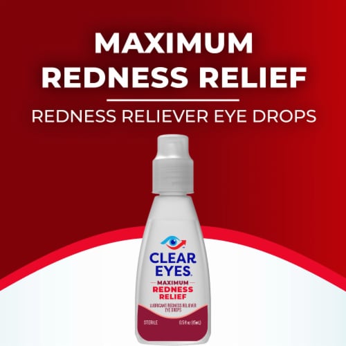 Clear Eyes Max Redness Relief Eye Drops Perspective: back