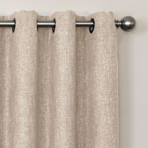 Quinn 63" Grommet Top Window Curtain Panel Ivory 